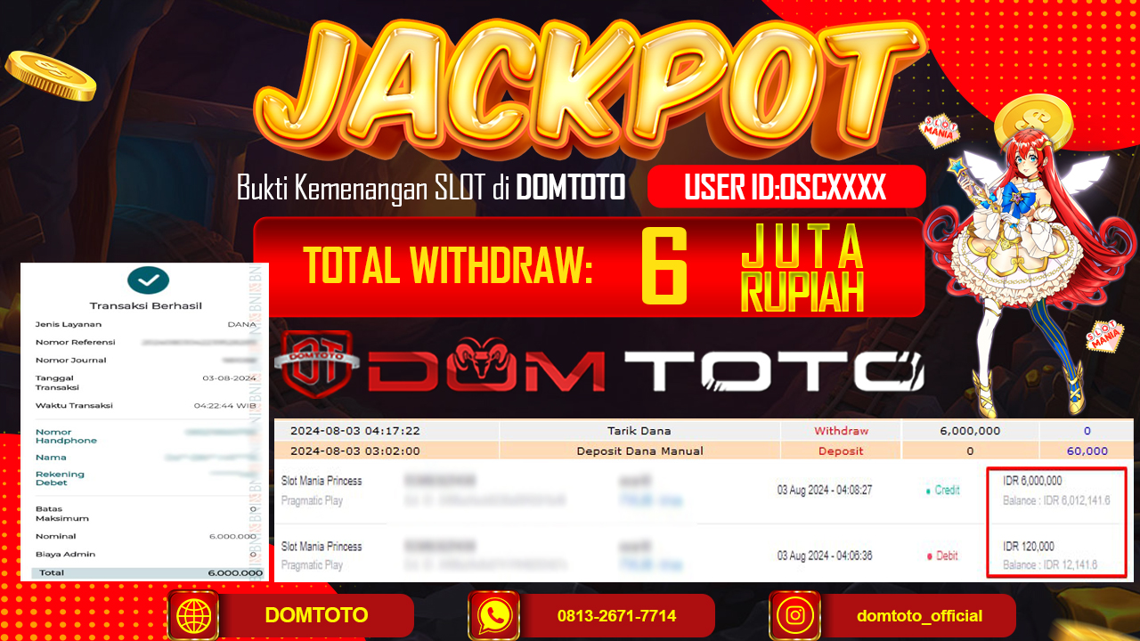 JACKPOT SLOT PRAGMATIC STARLIGHT PRINCESS MANIA 03 AGUSTUS 2024